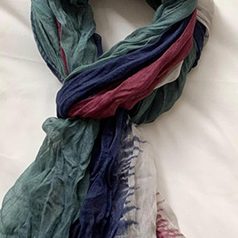 Men Accessories For Neck - وشاح رقبة دافئ بتدرج لوني مزدوج