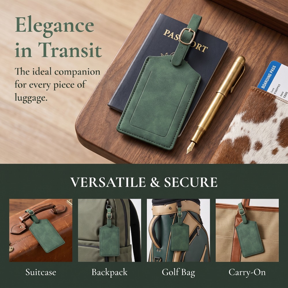 بطاقات أمتعة من الجلد الصناعي  - مراجعة Men Accessories Kit وسعره