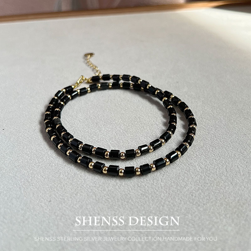 قلادة من السبج الطبيعي ، مطلية - مراجعة Men Accessories Kit وسعره