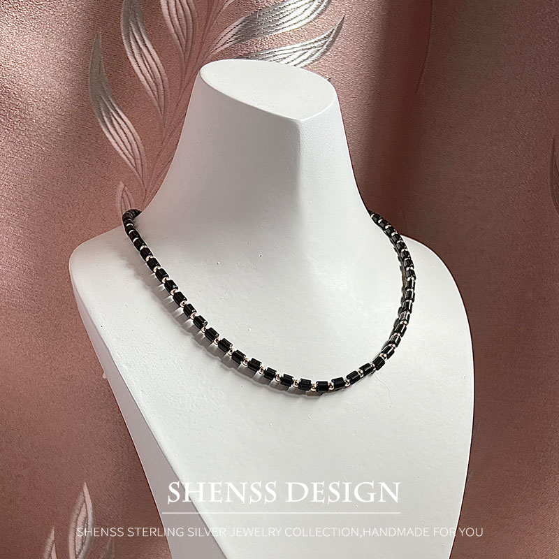 قلادة من السبج الطبيعي ، مطلية - مراجعة Men Accessories Kit وسعره